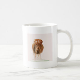 Mug Petit pain rouge de noeud de dessus de cheveux
