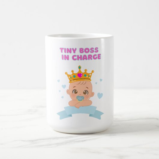 Mug Petit patron en charge - Bold Funny Toddler (Centre)