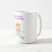 Mug Petit patron en charge - Bold Funny Toddler (Devant droit)