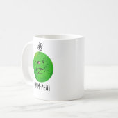 Mug Petit pois de gomme amusant Veggie Pun (Devant gauche)