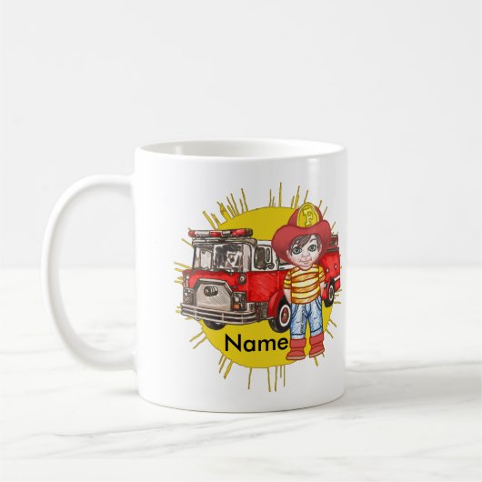 Mug Petit pompier (Gauche)