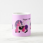 Mug Petit poney heureux mignon fait sur commande (Centre)