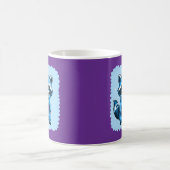 Mug Petit Raccoon En Musique Bleue (Centre)