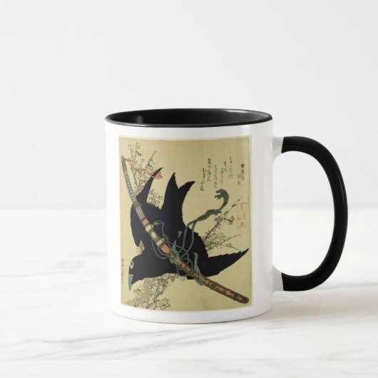 Mug Petit Raven avec l'épée de clan de Minamoto (Droite)