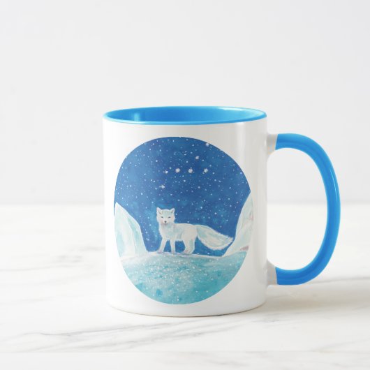 Mug Petit renard arctique (Vulpes lagopus) bleu pâle (Droite)