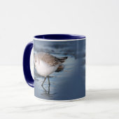Mug Petit Sanderling mignon à la plage (Devant gauche)