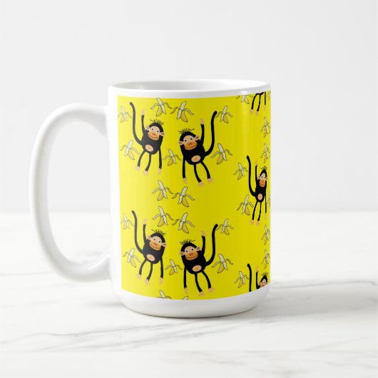 Mug Petit Singe Et Bananes (Gauche)