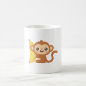 Mug Petit singe mignon et banane (Centre)