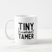 Mug Petit Tamer humain - Drôle Citation de vie de mama (Gauche)