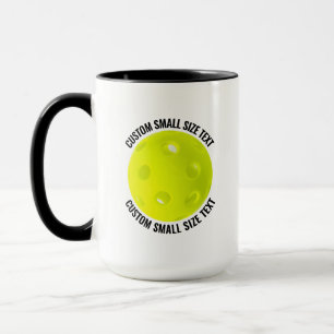 Mug Petit texte BLACK Combo 15oz Pickleball personnali