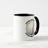 Mug Petit texte Combinaison BLACK 325ml Baseball perso (Devant droit)