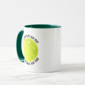Mug Petit texte HUN. Combo GREEN 330ml Pickleball pers (Devant gauche)