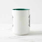 Mug Petit texte VERT CHASSEUR Combinaison 450g Tapis d (Centre)