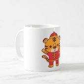 Mug Petit Tigre mignon, Zodiaque chinois, Nouvel An lu (Devant gauche)