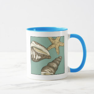 Mug Petit trio de Shell sur Teal