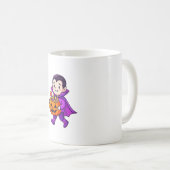 Mug Petit Vampire avec Bonbons de Citrouille (Devant droit)