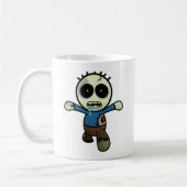 Mug Petit zombi mignon de bande dessinée (Gauche)