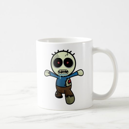 Mug Petit zombi mignon de bande dessinée (Droite)