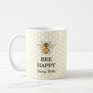Mug Petite Abeille en Route Fête Prénatale Bébé Jaune