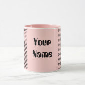 Mug petite amie danseuse rose (Centre)