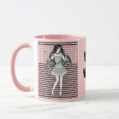Mug petite amie danseuse rose (Gauche)