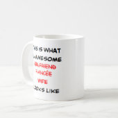 Mug petite amie fiancée femme, génial (Devant gauche)