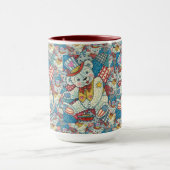 MUG PETITE BAIE TEDY PATRIOTIQUE, BATEAU ET PATCHWORD (Centre)