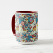 MUG PETITE BAIE TEDY PATRIOTIQUE, BATEAU ET PATCHWORD (Devant gauche)