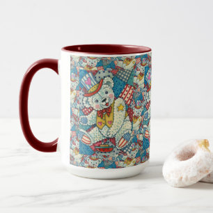 MUG PETITE BAIE TEDY PATRIOTIQUE, BATEAU ET PATCHWORD