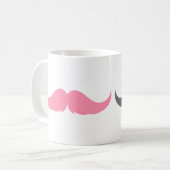 Mug Petite barre de poignées personnalisable Moustache (Devant gauche)