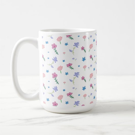 Mug Petite boue Motif à fleurs (Gauche)