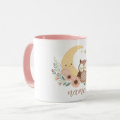 Mug Petite chouette avec lune (Devant gauche)