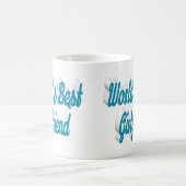 Mug Petite copine bleu mer demi-script (Centre)