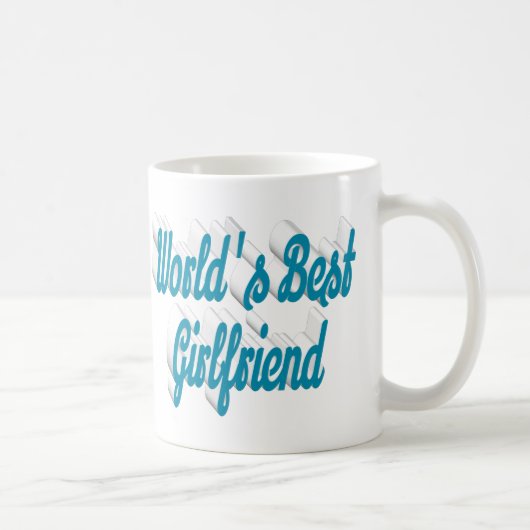 Mug Petite copine bleu mer demi-script (Droite)