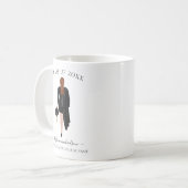 Mug Petite fille aquarelle personnalisée (Devant gauche)