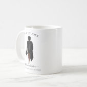 Mug Petite fille aquarelle personnalisée (Devant gauche)