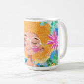 Mug Petite Fille aux Fleurs (Devant droit)