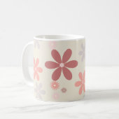 Mug petite fille de fleur mignonne parties scintillant (Devant gauche)