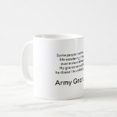 Mug Petite-fille de grand-papa d'armée aucun Prob (Devant gauche)
