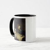 Mug Petite fille disant ses prières dans le lit (Devant gauche)