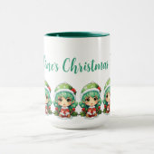 Mug Petite fille Elf Xmas Magie Customisée (Centre)