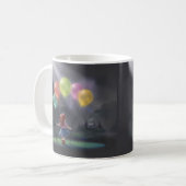 Mug Petite fille mignonne avec des ballons (Devant gauche)
