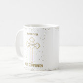 Mug Petite-fille Première Sainte Communion Croix de co (Devant gauche)