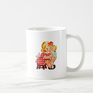 Mug Petite fille retro vintage poupée