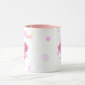 Mug Petite fille rose adorable Eléphant (Centre)