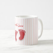 Mug petite fille rose - baby shower faveur (Devant droit)