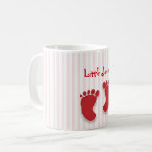 Mug petite fille rose - baby shower faveur (Devant gauche)