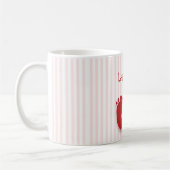 Mug petite fille rose - baby shower faveur (Gauche)