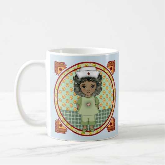 Mug Petite infirmière noire (Gauche)