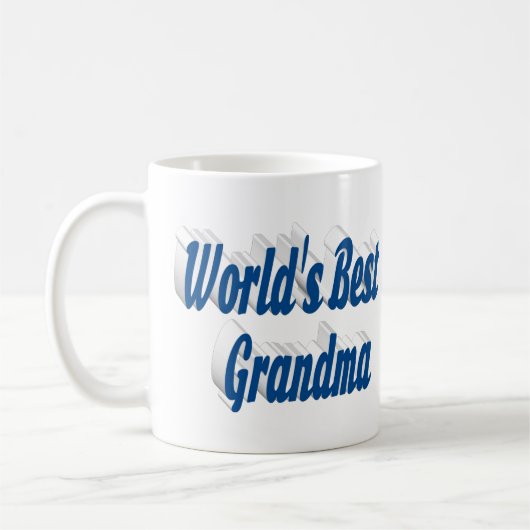 Mug Petite-mère bleue demi-typographie (Gauche)